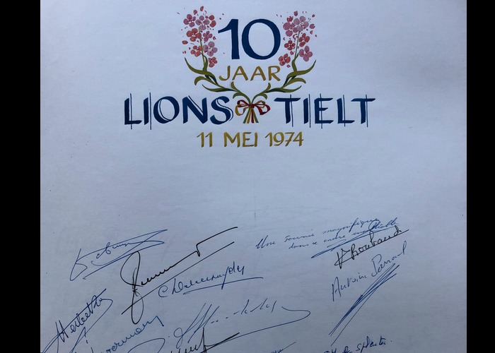 10 jarig bestaan van Lions club Tielt 1974
